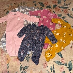 Footie Pajama, Gown, and Sleep Sack Bundle